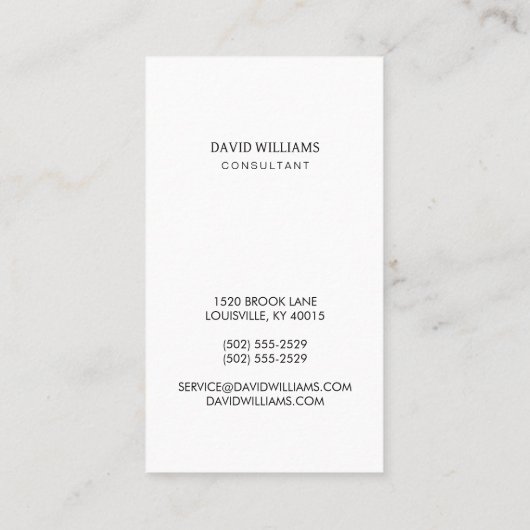 Kleine en professionele fotoauto voor zakelijk geb visitekaartje (Achterkant)