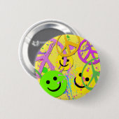 KLEINE EN VREDESSIGNALEN RONDE BUTTON 5,7 CM (Voorkant /achterkant)