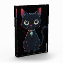 Kleine enge zwarte kat
