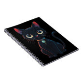 Kleine enge zwarte kat notitieboek (Rechterzijde)