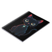 Kleine enge zwarte kat notitieboek (Linkerzijde)