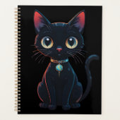 Kleine enge zwarte kat planner (Voorkant)