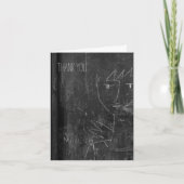 Kleine engel 2 kind tekenen sympathie dank u bedankkaart (Voorkant)