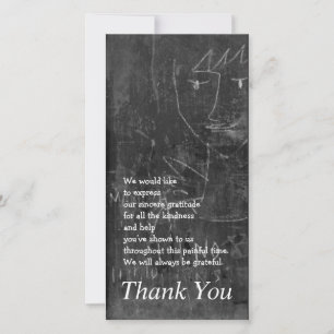 Kleine engel 3 kind tekenen sympathie dank u bedankkaart