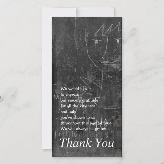 Kleine Engel 3 Kind Tekening Sympathie Dank Je Bedankkaart (Voorkant)