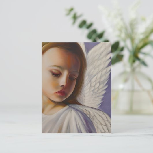  kleine engel kind briefkaart (Staand voorkant)