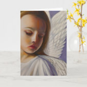  kleine engel kind kaart (Gele Bloem)