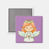 Kleine engel meisje en vogel magneet (Voorkant / Achterkant)