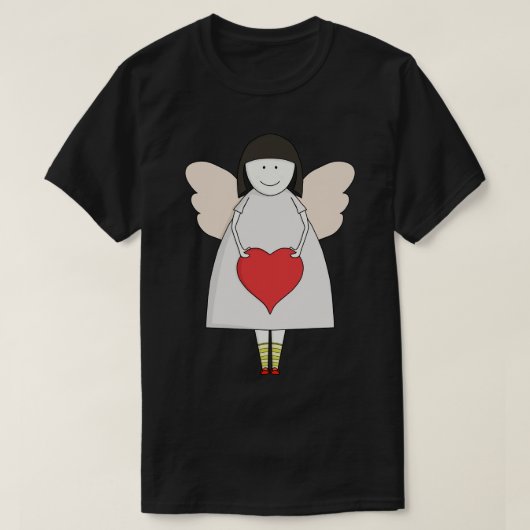 Kleine engel met een hart t-shirt (Design voorkant)