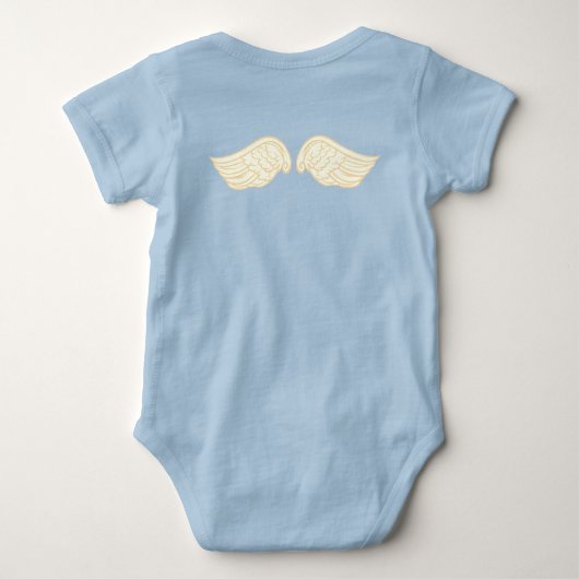 Kleine engel met vleugels - aanpasbaar romper (Achterkant)