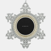 Kleine engel - tin sneeuwvlok ornament (Voorkant)