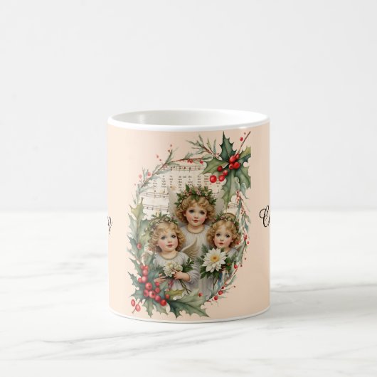 Kleine engelen Kerstmis Koffiemok (Center)