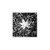 Kleine esdoornblad rubberen stempel (Afrduk)