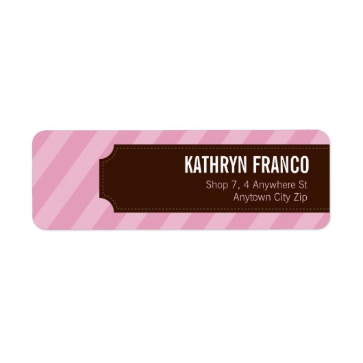 KLEINE ETIKETZEGELS :: candystripes 3L Etiket (Voorkant)