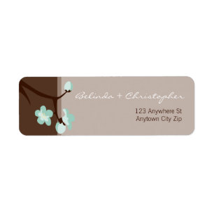 KLEINE ETIKETZEGELS :: kersenbloesems 4L Etiket