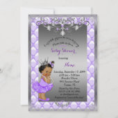 Kleine etnische prinses, Baby shower Uitgenodigd,  Kaart (Voorkant)