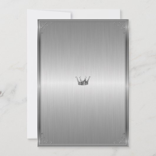 Kleine etnische prinses, Baby shower Uitgenodigd,  Kaart (Achterkant)