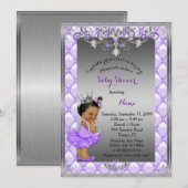 Kleine etnische prinses, Baby shower Uitgenodigd,  Kaart (Voorkant / Achterkant)