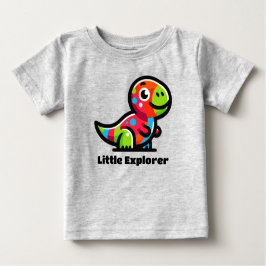 Kleine Explorer Dinosaurus Peuter T-shirt Kleurrij