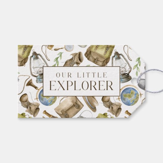 Kleine Explorer Neutrale Custom Favor & Cadeaulabel (Voorkant (Horizontaal))