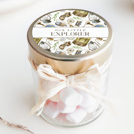 Kleine Explorer Neutrale Custom Favor Ronde Sticker