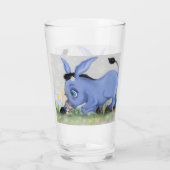 Kleine Ezel en Daisy Glass Glas (Achterkant)