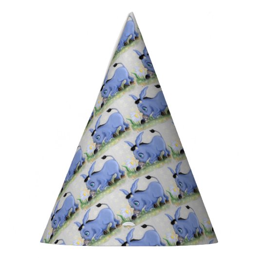 Kleine Ezel en Daisy Party Pet Feesthoedjes (Links)