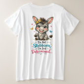 Kleine Ezel Grote Maat T-shirt (Design achterkant)