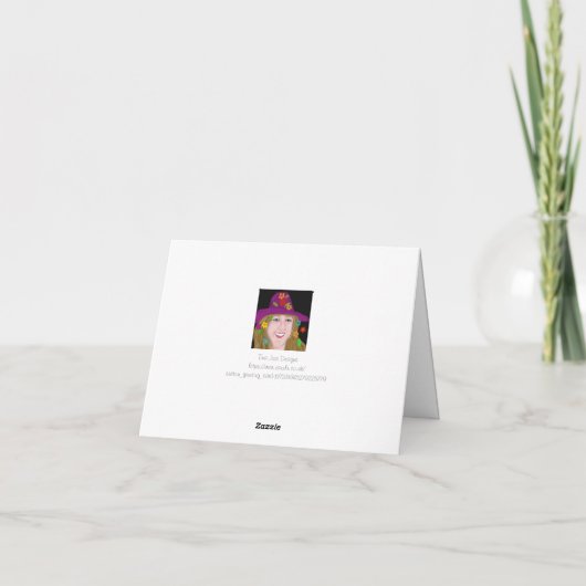 Kleine ezel Kerstmis en Nieuwjaarskaart Feestdagen Kaart (Achterkant)