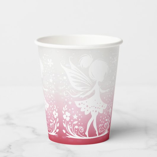 Kleine Fairy Bloemen Papier Cups Papieren Bekers (Achterkant)
