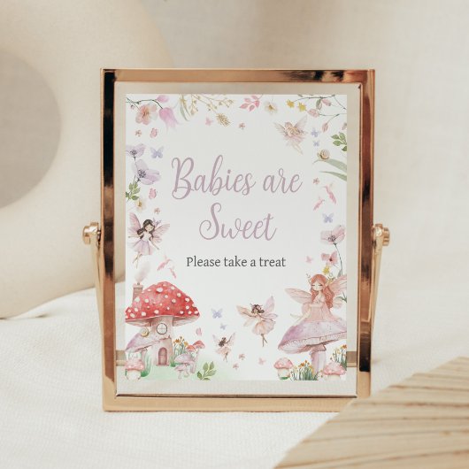 Kleine Fairy Whimsical Baby's zijn zoet Poster