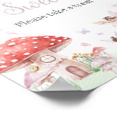 Kleine Fairy Whimsical Baby's zijn zoet Poster (Hoek)