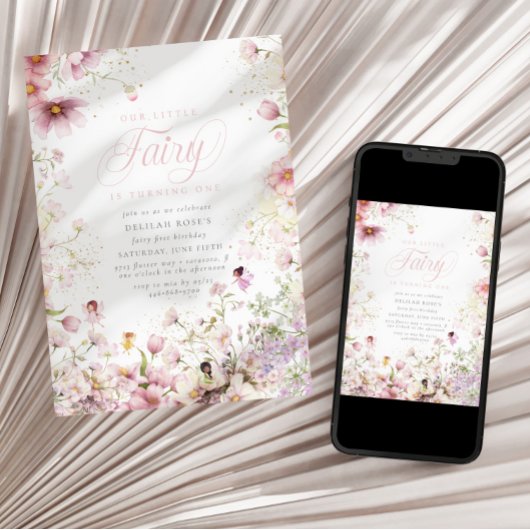 Kleine Fairy Whimsical Magische 1e Verjaardag Kaart