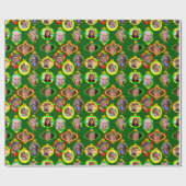 Kleine familie collage cadeaupapier (Vlak)