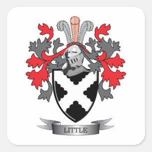 Kleine familieklek van wapens vierkante sticker