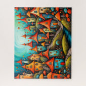 kleine fantasie sprookjesstad legpuzzel (Verticaal)