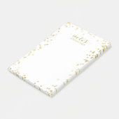 Kleine Faux Gold Confetti persoonlijke opmerkingen Post-it® Notes (Schuin)