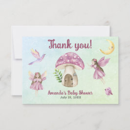 Kleine fee baby shower Bedankt voor je komst