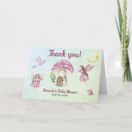 Kleine fee baby shower Bedankt voor je komst