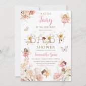 Kleine Fee Baby Shower Kaart (Voorkant)