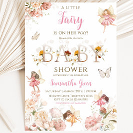 Kleine Fee Baby Shower Kaart