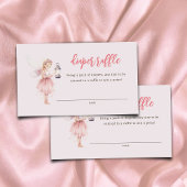 Kleine fee betoverrukte roze luier rafel informatiekaartje