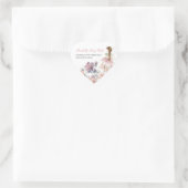 Kleine fee betoverrukte tuin verjaardag gunst hart sticker (Tas)