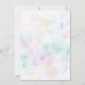 Kleine fee betoverrukte vlinder baby meisje douche kaart (Achterkant)