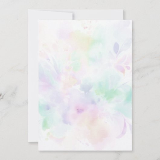 Kleine fee betoverrukte vlinder baby meisje douche kaart (Achterkant)