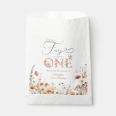 Kleine fee bloementuin eerste verjaardag bedankzakje (Voorkant)
