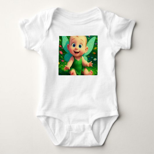 Kleine fee droomster- feeënvleugels baby romper (Voorkant)