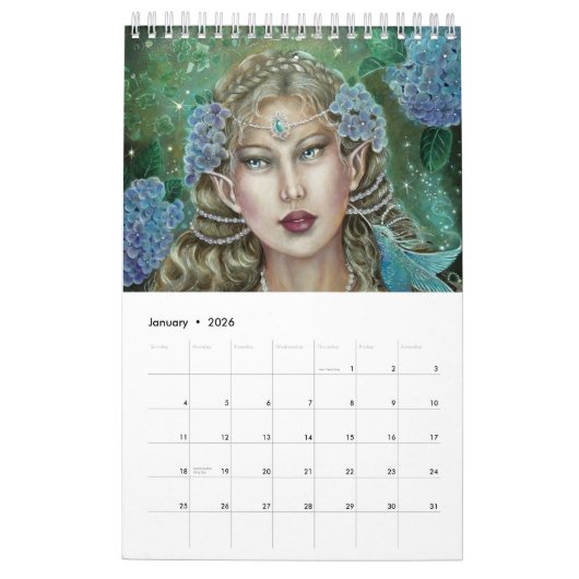 Kleine fee kalender 2021 (Jan 2026)