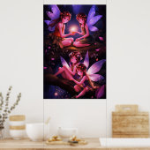 Kleine fee meisjes poster (Keuken)