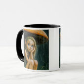 Kleine fee met schimmel mok (Voorkant links)